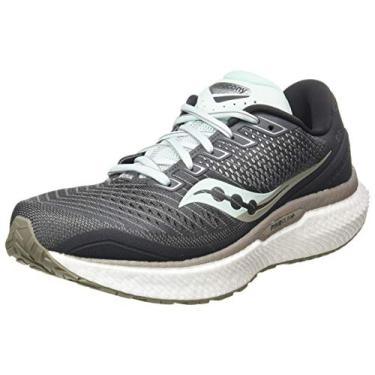 Imagem de Saucony Triumph 18 feminino, Charcoal/Sky, 6.5 Wide