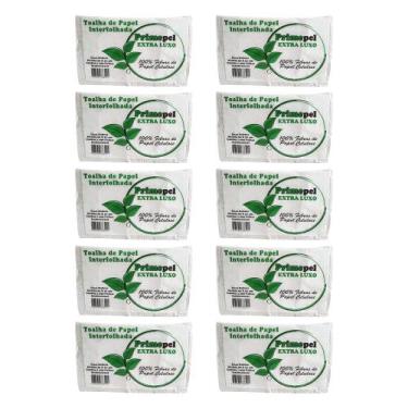 Imagem de Papel Interfolha Extra Luxo 10.000 Folhas Branco - Primepel