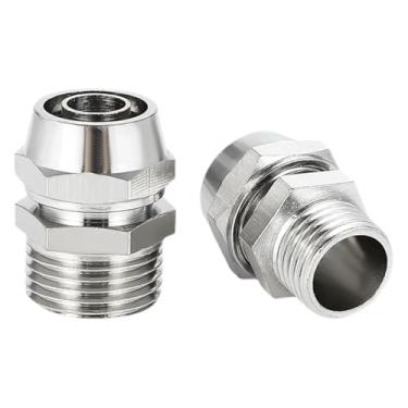 Imagem de OD 4 mm 6 mm 8 mm 10 mm 12 mm acessórios conector de tubo de liga de cobre adaptador de tubo pv rosca BSPT 1/20.3 cm 1/10.2 cm 3/20.3 cm DWBPGVUN(5 peças OD 10 mm, 3/20.3 cm)