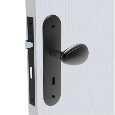 Imagem de Fechadura Interna Bora Gold Espelho Esp43 Preto Fosco 40mm (40x53) Sop