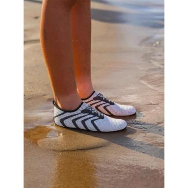 Imagem de Meias aquáticas para mulheres, homens, adultos, aqua, natação, praia, rio, piscina, descalço, ioga, exercício, acessórios esportivos, itens essenciais de secagem rápida, Branco e preto, 10-11 Women/9