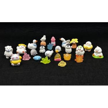 Imagem de Mini pingentes de geleca de resina a granel, conjunto de enfeites fofos, álbuns de recortes para artesanato faça você mesmo, decoração de aquário de peixes, 25 peças