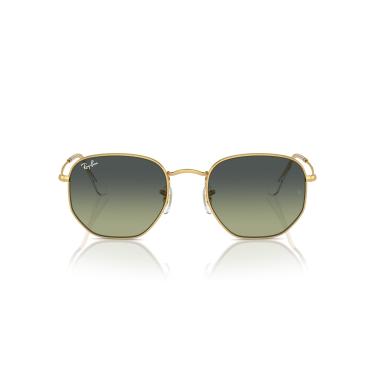 Imagem de Óculos de Sol Ray-Ban Hexagonal 0RB3548 001/BH Tam 54 / Ouro - Lentes Verde
