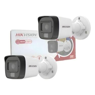 Imagem de 2x Câmera Ip Hikvision Ds-2cd1021g2-liu 2mp 2.8mm Audio