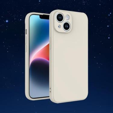 Imagem de Capa protetora de TPU fina e leve e macia com recursos à prova de choque e resistente a arranhões para smartphones (branco, iPhone15plus)