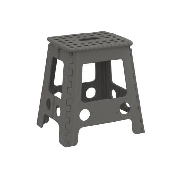 Imagem de Banqueta Plástico Dobrável Banco Portátil Até 150kg 45cm