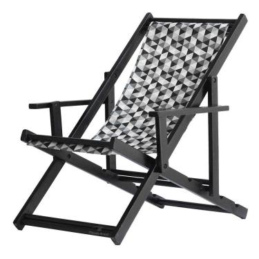Imagem de Espreguiçadeira Preguiçosa Dobrável Black Cb-triang Preto