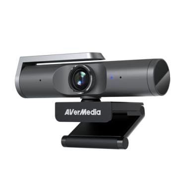 Imagem de AVerMedia Webcam com foco automático PW515 4K Ultra HD com microfone, soluções orientadas por IA, recursos de luz alta e baixa, FoV de 100°, certificado por zoom para conferência e reuniões virtuais, equipes, Skype, PC/Mac