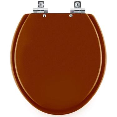 Imagem de Assento Sanitário Soft Close Convencional Oval Caramelo Para Vaso Deca