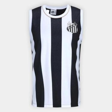 Imagem de Regata Santos Presença Masculina - Preto - Braziline, M