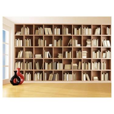 Imagem de Papel De Parede 3D Estante De Livros Fundo Vídeo 3,5M Est02 - Você Dec