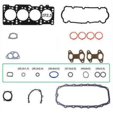 Imagem de Jogo de juntas do motor sem retentor Fiat Strada 2005 a 2020 - BASTOS