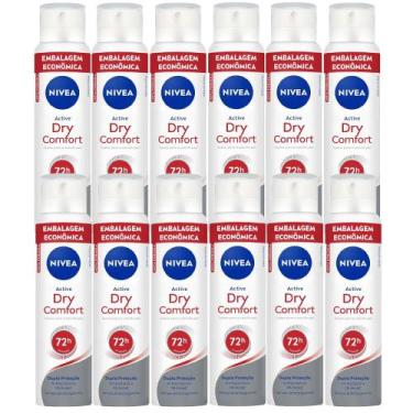 Imagem de Kit Desodorante Aerosol Nivea Dry Comfort 200ml - 12 Unidades - NÍVEA