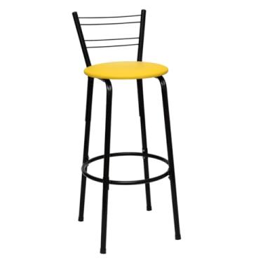 Imagem de Banqueta Flórida Premium Banco Gourmet Bistrô Americana Bancada Bar 01 Unidade - Itagold (Amarelo)