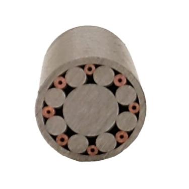 Imagem de Rebites De Mosaico Para Cabo De Faca, 8mm De Diâmetro - 1 Peça, 20 Designs Requintados, 9/39cm De Comprimento, Construção Em Aço, Latão E Cobre, Para Fabricação De Facas DIY(Pattern 15,39cm)