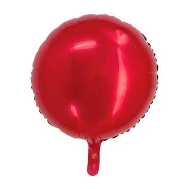 Imagem de BALAO HOLOGRAFICO REDONDO C/CANUDO VERMELHO 18"