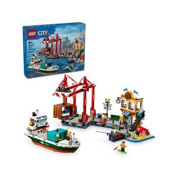 Imagem de LEGO® City Porto à Beira-mar com Navio de Carga 60422