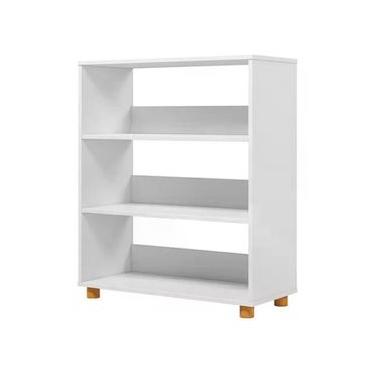 Imagem de Estante Montessoriana 4 Prateleiras Branco - Olivar Móveis