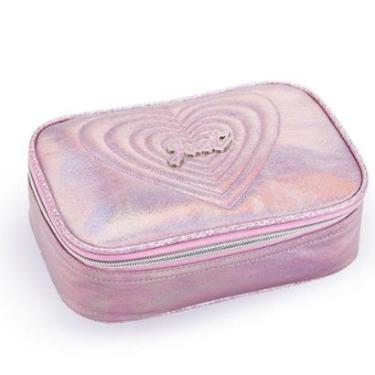 Imagem de Estojo Box Escolar Juvenil Metalizado-Feminino