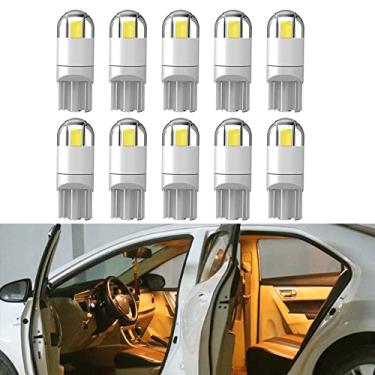 Imagem de HAOBO 10 peças de lâmpadas LED 194, conjunto de kit de lâmpada LED para carro, 168 2825 T10 W5W 3030 chips de LED brilhantes, lâmpadas de carro livres de erros adequadas para luz de cúpula, luz de