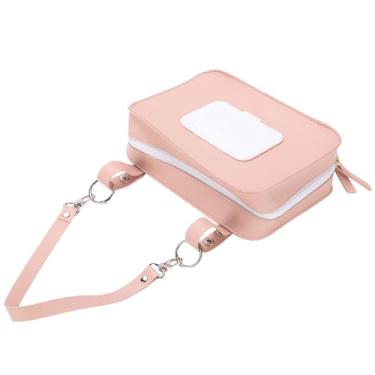 Imagem de Cryfokt Bolsa de Fraldas Elegante Em Couro PU Dispensador de Lenços Umedecidos para Viagens Ao Ar Livre Tamanho 9,06x6,1x2,76in para Mães Em Movimento (#1)