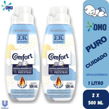 Imagem de Kit 2 Amaciante Concentrado Comfort hipoalergênico Roupas Finas de Beb