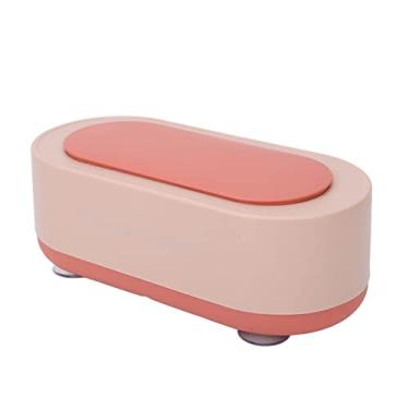 Imagem de Yinhing Limpador Ultrassônico Recarregável Portátil óculos de 360 ​​graus Pulseira de Relógio de Joias Máquina de Limpeza Vibração Material ABS 20,8 X 9,5 X 7 Cm (Rósea)