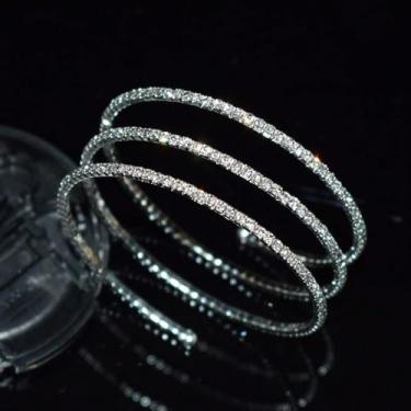 Imagem de Pulseira feminina de corrente de braço para festival, acessório ajustável para joias corporais, Medium, Latão, Sem Pedra Preciosa