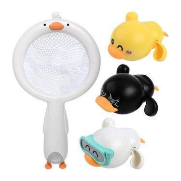 Imagem de Brinquedo de banho Floating Wind-up Ducks para crianças de 1 a 3 anos 