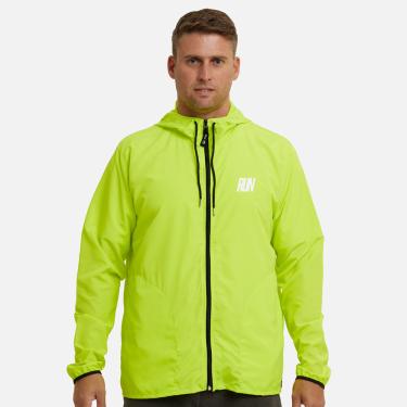 Imagem de Jaqueta Corta Vento Impermeável Masculina Amarela WSS Run Minimalist