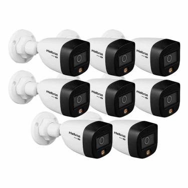 Imagem de Kit 8 Câmeras Intelbras VHD 1220 B Full Color Alta Definição Full HD 1080p Multi HD IR 20m Intelbras
