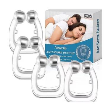 Imagem de Kit 4 Clips Nasal Silicone Anti-Ronco Dilatador - Genérico