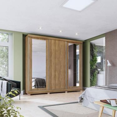 Imagem de Guarda-Roupa Kappesberg C/Pés E 6 Espelhos 3Portas 8Gavetas