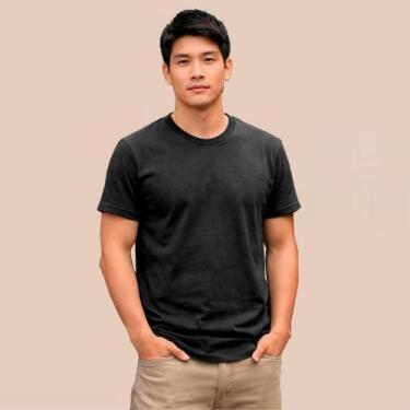 Imagem de Camiseta Masculina Básica Lisa l Malha Confortável Dia A Dia - Algodão