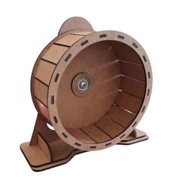 Imagem de Rodinha De Hamster Brinquedo Roedores 15cm Roda Já Montada e Silencios