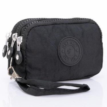 Imagem de Bolsinha De Mão Carteira Com Alça De Pulso Necessaire Frascos - TEX WE