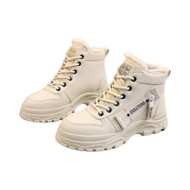 Imagem de Botas De Neve Femininas De Inverno Cano Alto Quentes Casuais Plataform