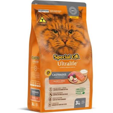 Imagem de Ração Special Cat Ultralife Castrados Salmão 3kg