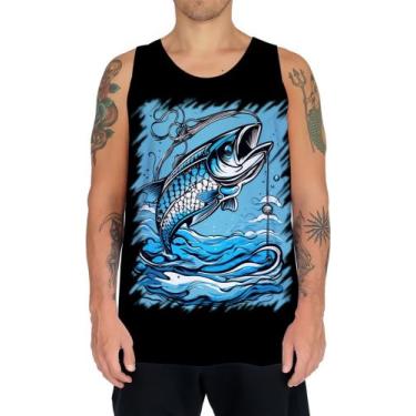 Imagem de Camiseta Regata Pesca Esportiva Peixes Azul Paz 1 - Kasubeck Store, IN