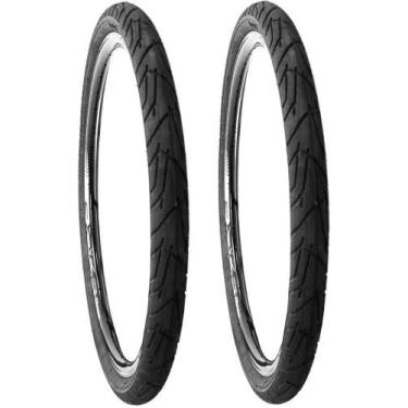 Imagem de Par Pneu Bicicleta Levorin Praieiro Aro 26x1.95 Slick Balão