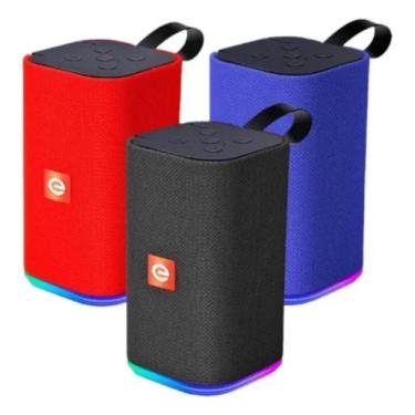 Imagem de Caixa Som Bluetooth 5.0 Multimídia Rádio Fm Sortida Azul, Vermelha ou 