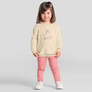 Imagem de Conjunto infantil menina estampa de gatinho Brandili-Feminino