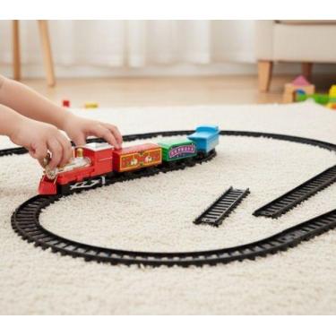Imagem de Trenzinho Elétrico 11 Pcs Trem Mini Express Ferrorama