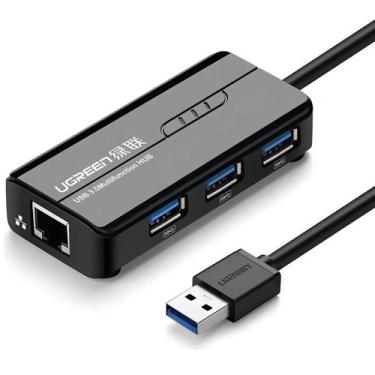 Imagem de Hub usb 3 portas com rj45 gigabit ugreen - 20265
