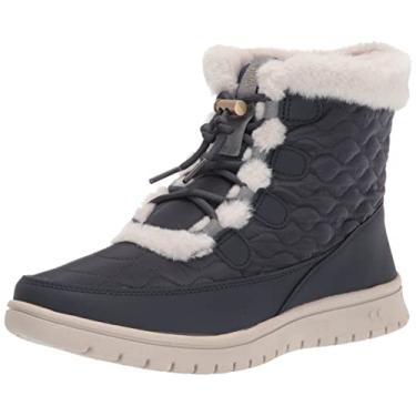 Imagem de Ryka Botinha Feminina Impermeável Snow Bound Ankle Boot, Tinta azul, 8.5