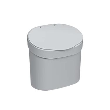 Imagem de Lixeira para Pia Basic 4 L, 22,8 x 15,6 x 22,4 cm, Cinza Frio, Coza