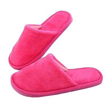 Imagem de Pantufas femininas aconchegantes para ambientes internos e externos chinelos macios para casa com sola de EVA e espuma viscoelástica chinelos femininos sem cadarço