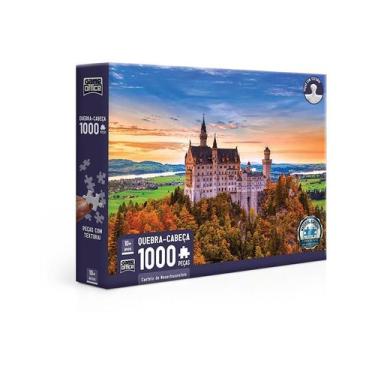 Quebra-cabeça 1000 peças paisagem castelo jogo de  – Grandado