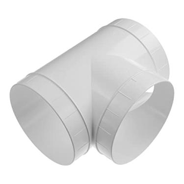 Imagem de Vent Systems Conector de duto de 15 cm (6") adaptador/divisor de mangueira de 3 vias para conector de tubo redondo em forma de T - ventilador extrator - conector de ventilação de secador de mangueira de duto - 6 polegadas 3 vias encaixe