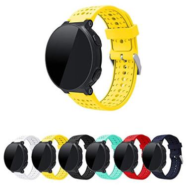 Imagem de Pulseira Silicone compativel com Relogio Forerunner 235 220 230 620 630 735XT - Marca LTIMPORTS (Amarelo)